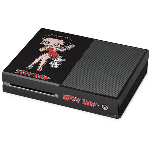 Betty Boop With Puppy Xbox One Console Skin